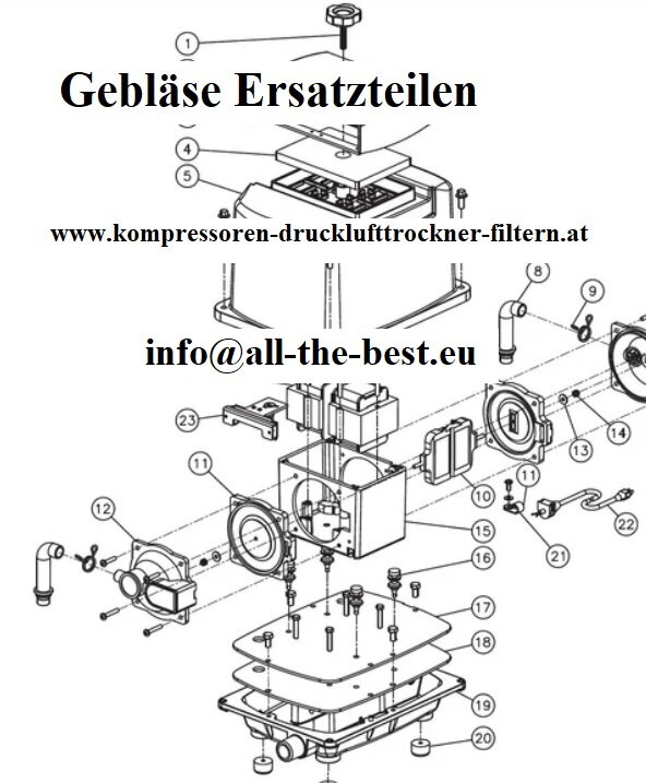 HIBLOW HP 20 Komplettes Ersatzteilset